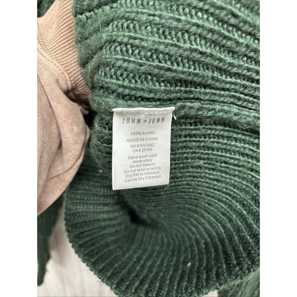 Womens Size S John + Jenn Green Sweater - Picture 4 of 5